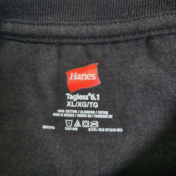 Hanes Men’s XL Super Bowl XLIII T-Shirt Steelers vs Cardinals Black NFL Tee - Picture 3 of 6